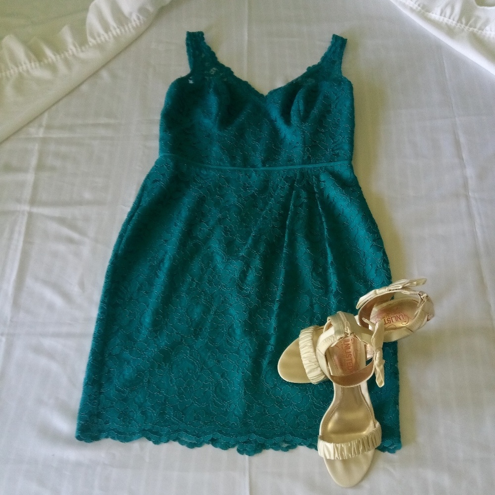 David's Bridal Semi-Formal Lace Dress